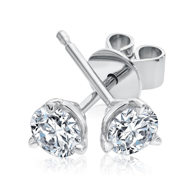 Forevermark 1/2ctw Diamond Martini White Gold Stud Earrings