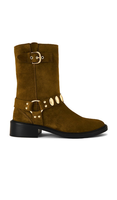 Freda Salvador Aeri Boot in Tan | Bog Suede Ankle Boots for Women