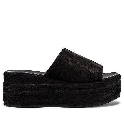 Free People Harbor Platform Sandal in Black | Black Black Sandals for Women