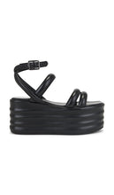 Free People Iris Flatform Sandal in Black | Black Platform Sandals for Women