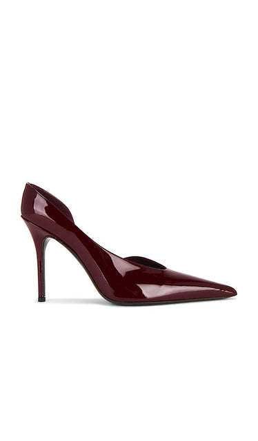 GIA BORGHINI Barbara Heel in Burgundy | Burgundy Pump Heels for Women
