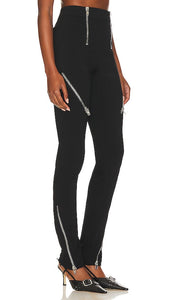 h:ours Marietta Moto Pants in Black