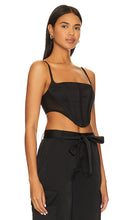 h:ours Samara Corset Top in Black