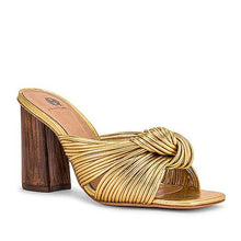 House of Harlow 1960 x REVOLVE Multi Strap Knotted Sandal in Metallic Gold