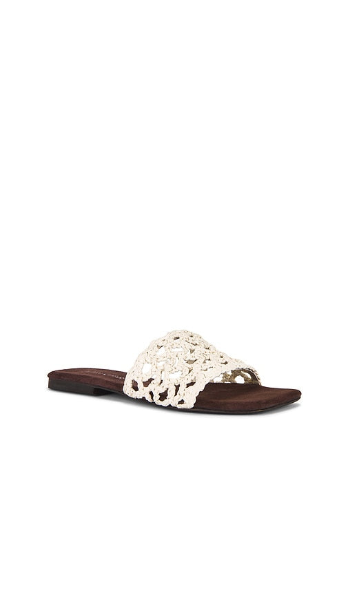 Jeffrey Campbell Costas Slides in Cream
