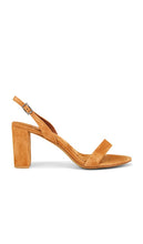 Jeffrey Campbell Go-To Sandal in Tan | Tan Suede Open Toe Heels for Women