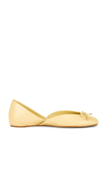 Jeffrey Campbell Perky Flats in Yellow | Butter Ballet Flats for Women
