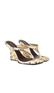 Jeffrey Campbell Romee-F Sandal in Neutral | Neutral Spot Combo Open Toe Heels for Women