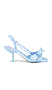 Jeffrey Campbell Takeabow-L Sandal in Baby Blue | Baby Blue Satin Open Toe Heels for Women
