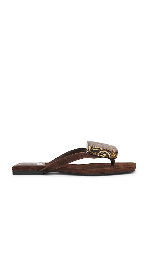 Jeffrey Campbell Tyla Sandal in Brown | Brown Suede Flip Flop Sandals for Women