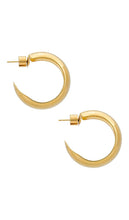 joolz by Martha Calvo Half Round Hoops in Metallic Gold