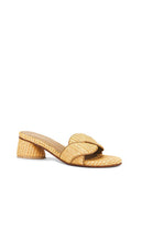 Kaanas Sierra Braided Basketweave Sandals in Brown