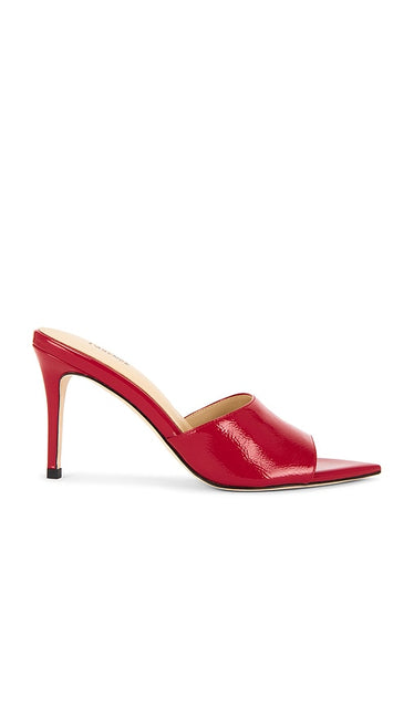 L'AGENCE Lolita Vii Sandal in Red | Red Patent Open Toe Heels for Women