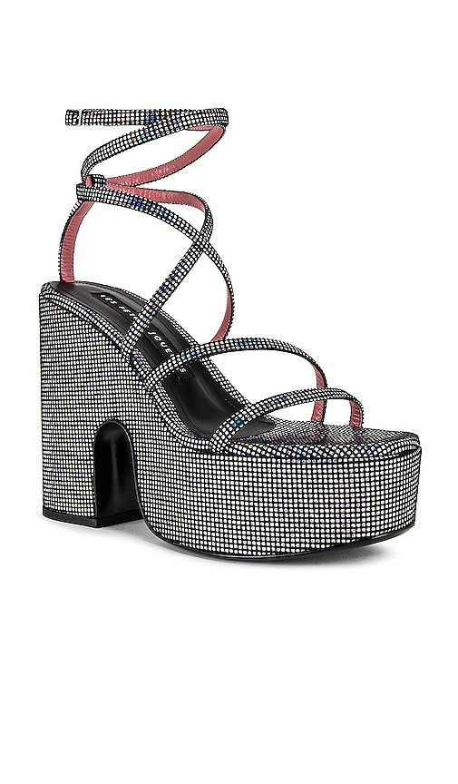 les petits joueurs Bianca Platform in Metallic Silver