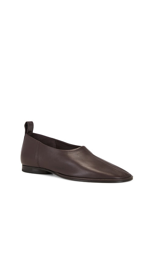 Mansur Gavriel Glove Slip On Flat in Chocolate