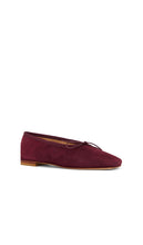 Mansur Gavriel Square Toe Ballerina Flat in Burgundy