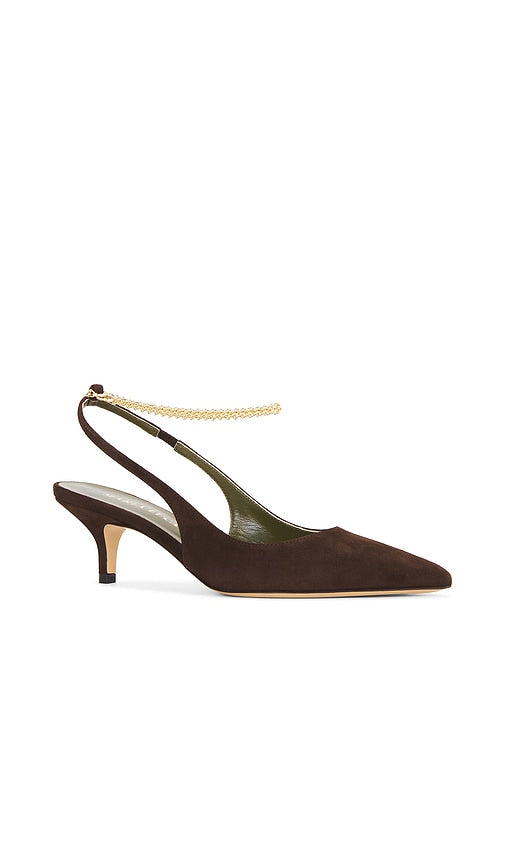 Maria Luca Felicia Slingback Pump in Chocolate