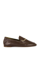 Maria Luca Nina Moccasin in Brown | Dark Brown Loafers & Oxfords Flats for Women