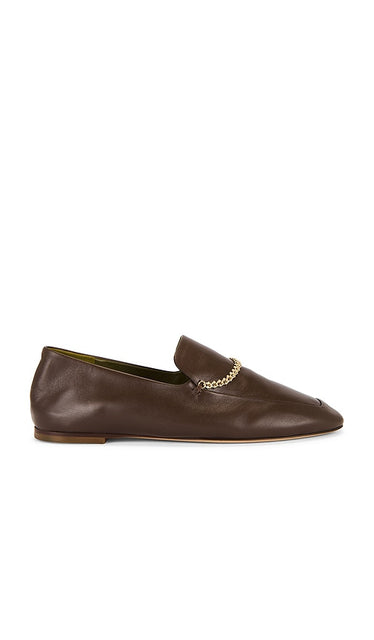 Maria Luca Nina Moccasin in Brown | Dark Brown Loafers & Oxfords Flats for Women