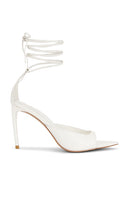 Michael Costello x REVOLVE Tiera Heel in White | Ivory Strappy Sandals for Women