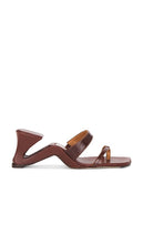 Miista Samia Sandal in Brown | Brown Wedge Sandals for Women
