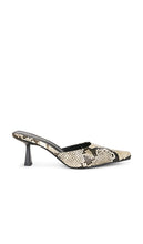 Nakedvice The Kingsley Heel Pump in Beige | Snake Pump Heels for Women