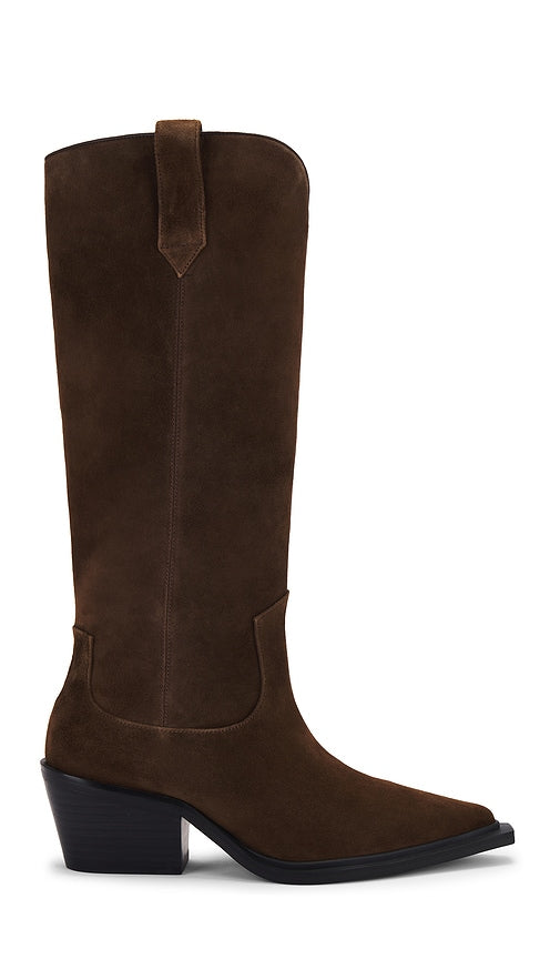 Nakedvice The Reid Boot in Chocolate | Cocoa Knee-High Boots for Women