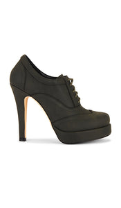 NIIHAI Oxford Mules in Black | Black Black Heels for Women