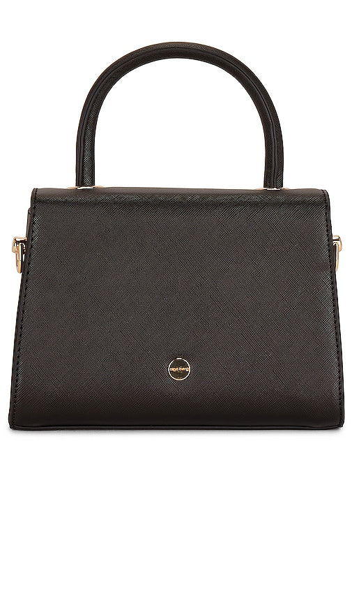 olga berg Sasha Top Handle Bag in Black