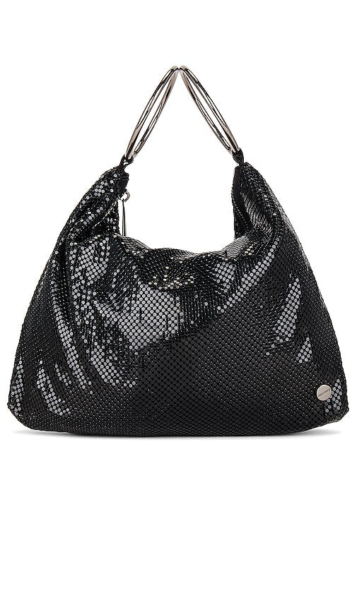 olga berg Shar Mesh Convertible Bag in Black - olga berg Shar Mesh Sac Convertible en Noir - olga berg 黑色 Shar 网状多功能包 - Olga Berg Shar Mesh Convertible Bag in Schwarz - olga berg Shar 메시 컨버터블 백블랙 색상 - Borsa convertibile Olga Berg Shar Mesh in nero