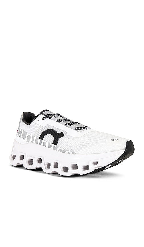 On Cloudmonster Sneaker in All White Cloudmonster in White