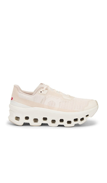 On Cloudmonster Void Sneaker in Beige | Dew & Ivory Athletic Sneakers for Women