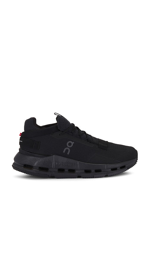 On Cloudnova 2 Sneaker in Black | Black Athletic Sneakers for Women