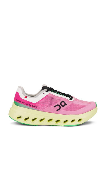 On Cloudsurfer Next Sneaker in Pink | Pink & Limelight Athletic Sneakers for Women