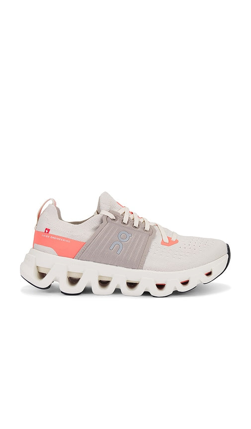 On Cloudswift 4 Sneaker in Cream | Cream & Salmon Athletic Sneakers for Women