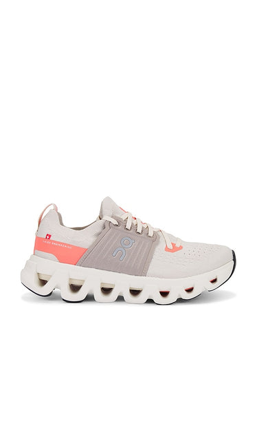 On Cloudswift 4 Sneaker in Cream | Cream & Salmon Athletic Sneakers for Women
