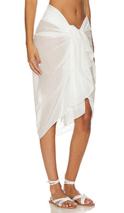 onia Voile Sarong in White