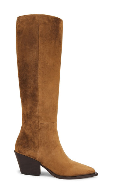 PAIGE Lillian Boot in Brown | Chestnut Knee-High Boots for Women