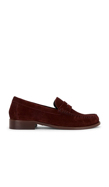 Paris Texas Dylan Loafer in Brown | Mogano Loafers & Oxfords Flats for Women