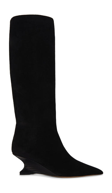 Paris Texas Nina Boot 50 in Black | Black & Carbone Black Boots for Women