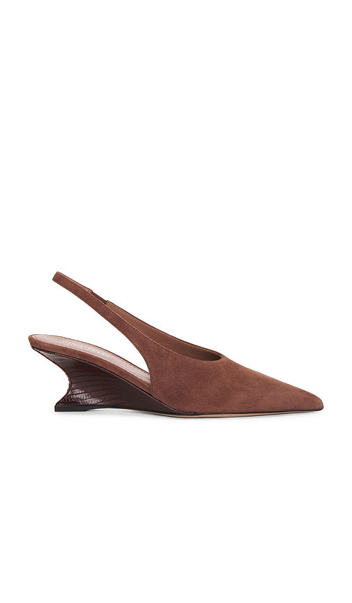 Paris Texas Nina Slingback 50 in Brown | Mogano & Rouge Noir Pump Heels for Women