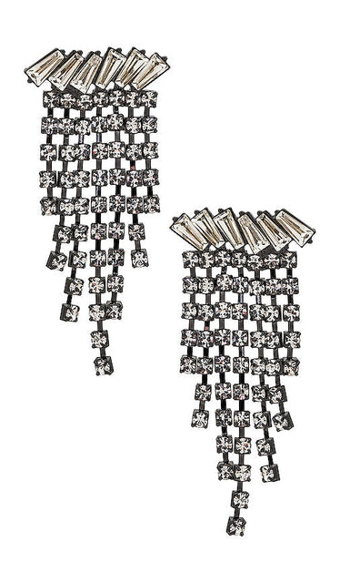 petit moments Amelia Earrings in Metallic Silver