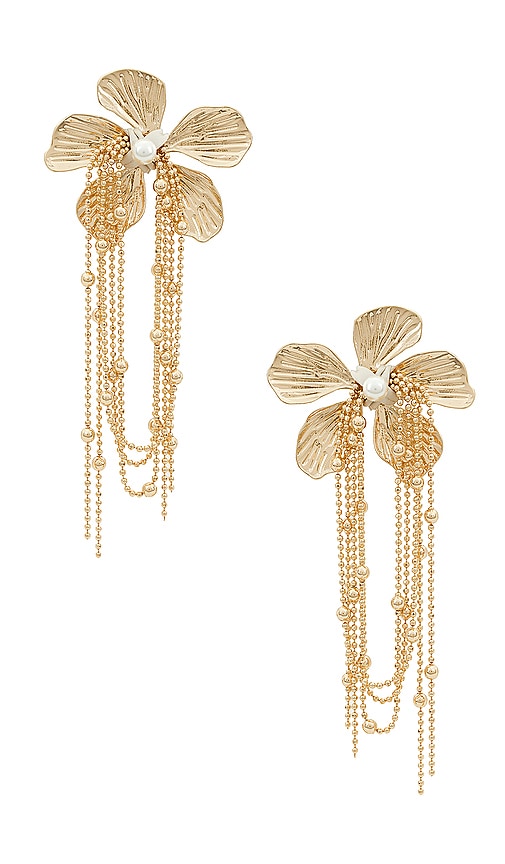 petit moments Caspian Earrings in Metallic Gold