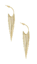 petit moments Feline Earrings in Metallic Gold
