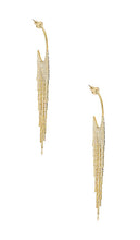 petit moments Feline Earrings in Metallic Gold