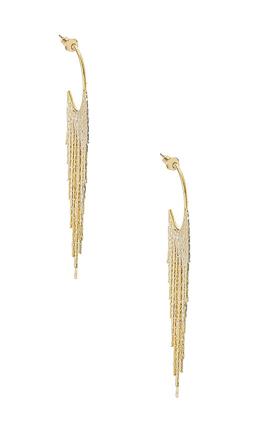 petit moments Feline Earrings in Metallic Gold
