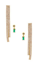 petit moments Katharyn & Adamas Earring Set in Green