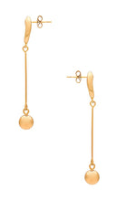 petit moments Kourt Earrings in Metallic Gold