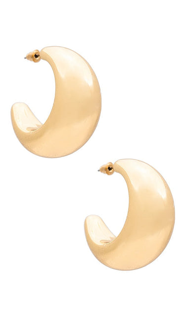 petit moments Lani Hoops in Metallic Gold