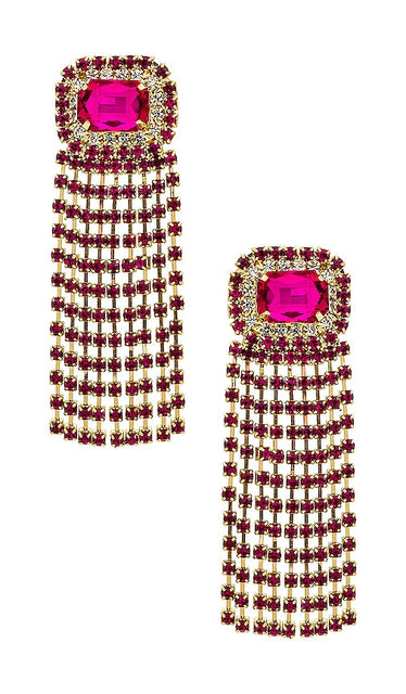 petit moments Matthais Earrings in Fuchsia